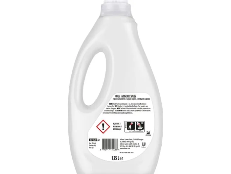 Coral Flüssigwaschmittel Optimal White 1.25 l