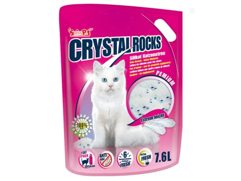 Crystal Rocks Katzenstreu Silikat, 7.6 l, nicht klumpend