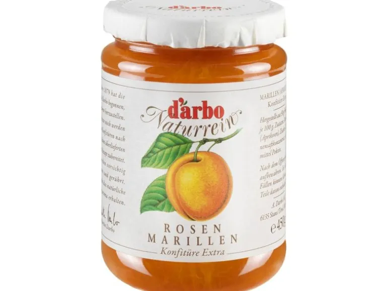 D'arbo Rosenmarillen-Konfitüre Naturrein, extra, 450 g
