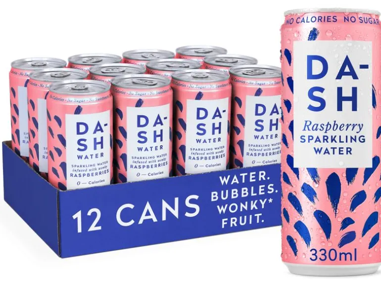 Dash Water Soft-Drinks Sparkling Raspberry 12 x 0.33 l