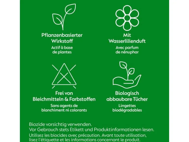 Dettol Allzweckreiniger Desinfektionstücher Wasserlilie 50 Stück