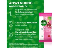 Dettol Allzweck-Reinigungstücher Granatapfel & Limette 60 Stück