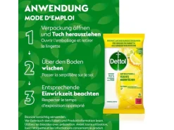 Dettol Feuchte Bodentücher Zitrone & Limette 15 Stück