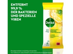 Dettol Küchen Allzweck-Reinigungstücher Limette & Minze 60 Stück