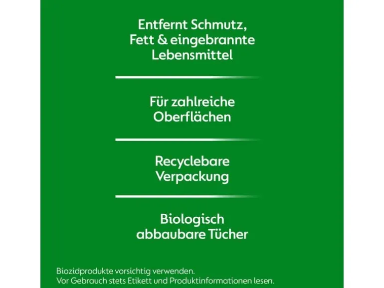 Dettol Küchen Allzweck-Reinigungstücher Limette & Minze 60 Stück