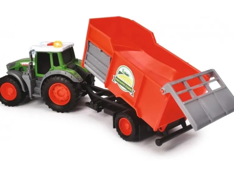 Dickie Toys Landwirtschaftsfahrzeug Fendt Traktor mit Anhänger