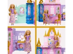 Disney Princess Rapunzel-Puppe und Schloss-Spielset Faltbar