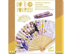 DJECO Bastelset DIY - Fächer mit Etui zum Bemalen