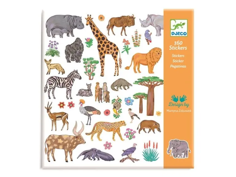 DJECO Bastelset Kenia 160 Sticker