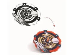 DJECO Bastelset Kreisel Weltraum mit Metallic-Effekten