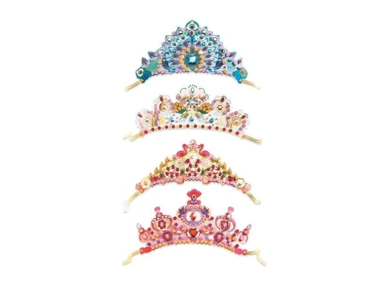 DJECO Bastelset Mosaik Diademe Prinzessin