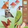 DJECO Bastelset Origami Waldtiere, Papierkunst, 24 Tiere