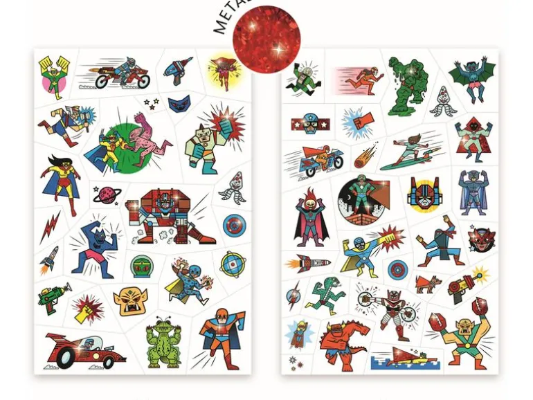 DJECO Tattoo Set Helden gegen Schurken