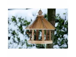 dobar green label Futterspender Caliente zum Aufhängen, 29 x 29 x 34 cm, Holz