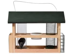 dobar Vogelfutterstation 7-in-1, 39 x 19 x 29 cm, Holz