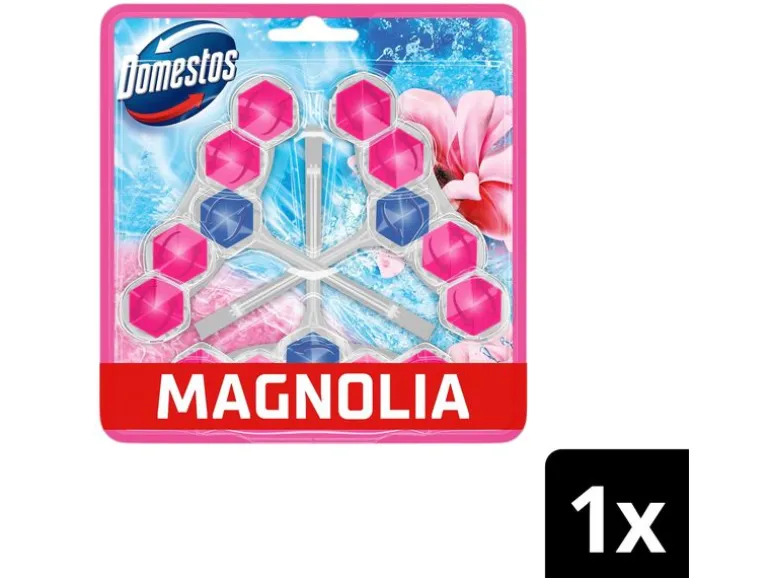 Domestos WC-Reiniger Power 5 WC Stein Magnolie 3 Stück