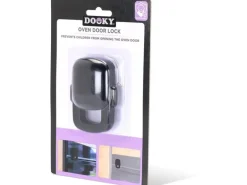 Dooky Backofenschutz Ofentürsicherung 8 x 6 x 2.5 cm Schwarz