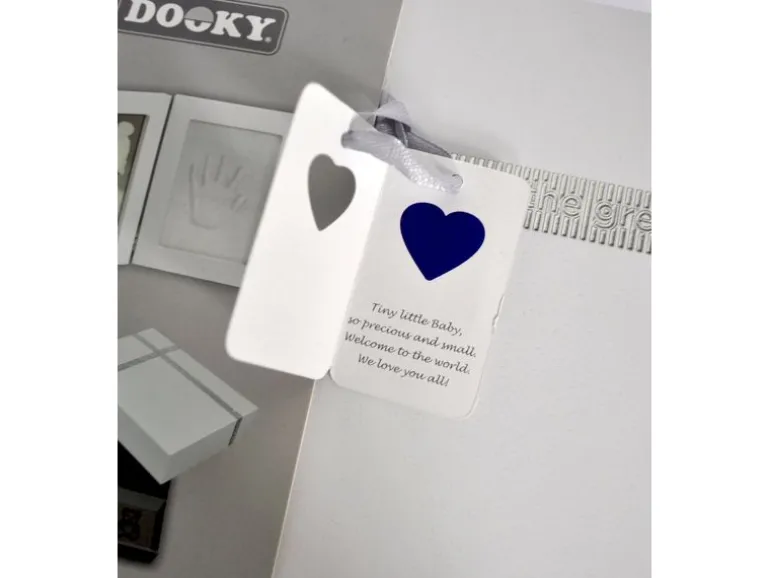 Dooky Medaillonabdruck und Erinnerungsbox Rund, 16.5 x 24 x 5.2 cm