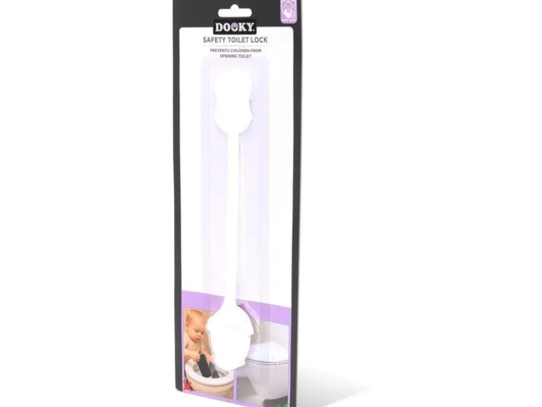 Dooky Toilettendeckel-Kindersicherung 24 x 4 x 2 cm, Weiss