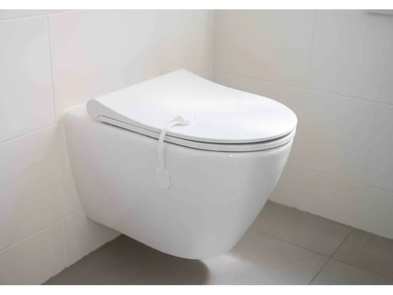 Dooky Toilettendeckel-Kindersicherung 24 x 4 x 2 cm, Weiss