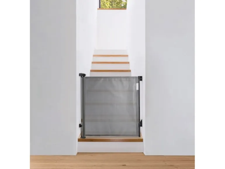 DREAMBABY Türschutzgitter Glide n Hide 60 cm - 140 cm Grau