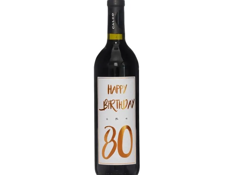 Dreams and Fantasy Geschenkidee Rotwein Happy Birthday 80 Kupfer, 750 ml