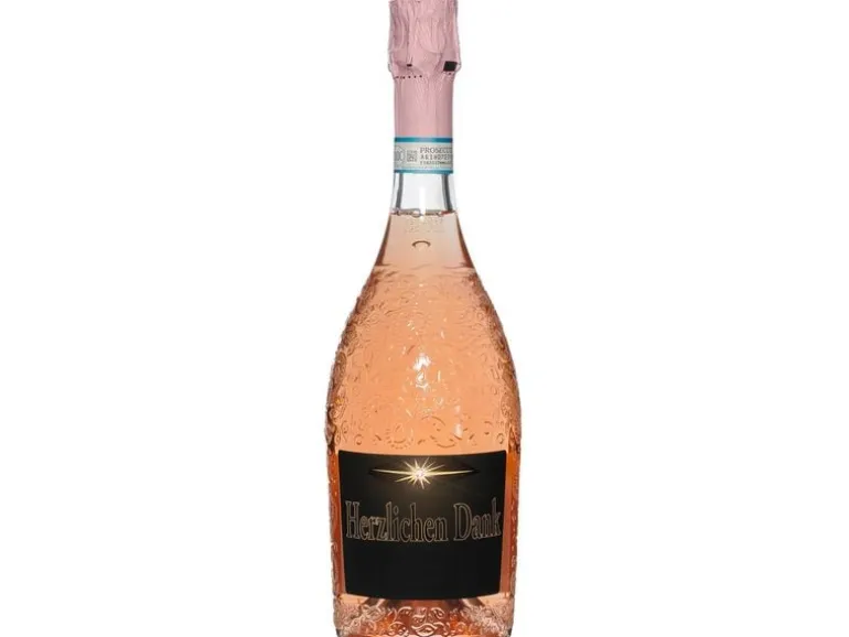 Dreams and Fantasy Geschenkidee Prosecco rosé Herzlichen Dank 750 ml