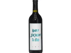 Dreams and Fantasy Geschenkidee Rotwein Happy Birthday Türkis, 750 ml