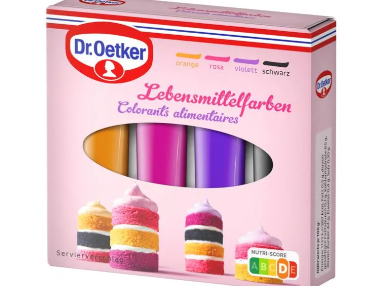 Dr.Oetker Lebensmittelfarben-Set RVSO 4 x 10 g