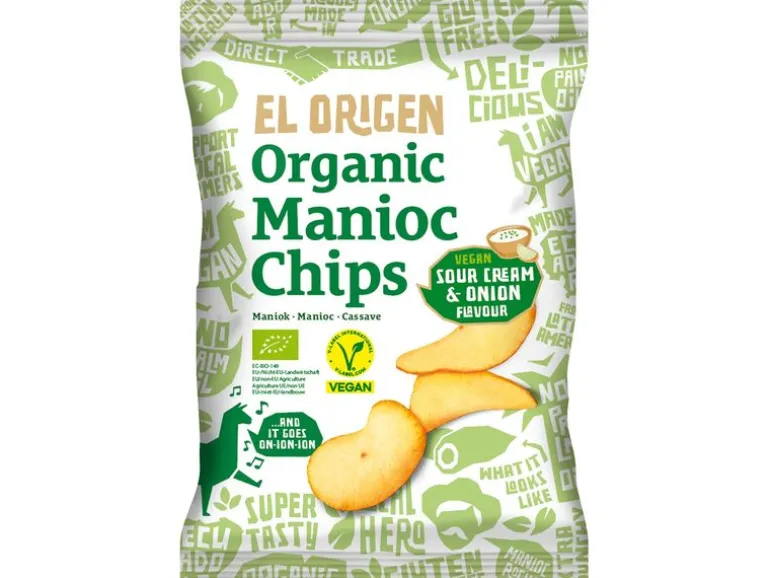 El Origen Maniok Chips Sour Cream & Onion Beutel 60g