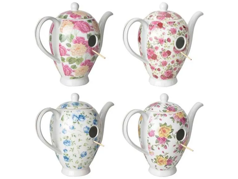 Esschert Design Nistkasten Kaffeekanne, assortiert