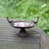 Esschert Design Vogeltränke mit Fuss, 2 Vögel