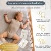 Eulentaler Meilensteinkarten Baby, Scandi, Karton, Beige