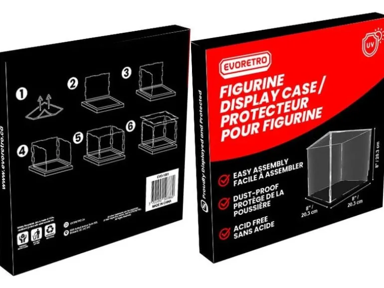 EvoRetro Acryl Box Modular Display UV-Schutz, 20 x 20 x 20 cm