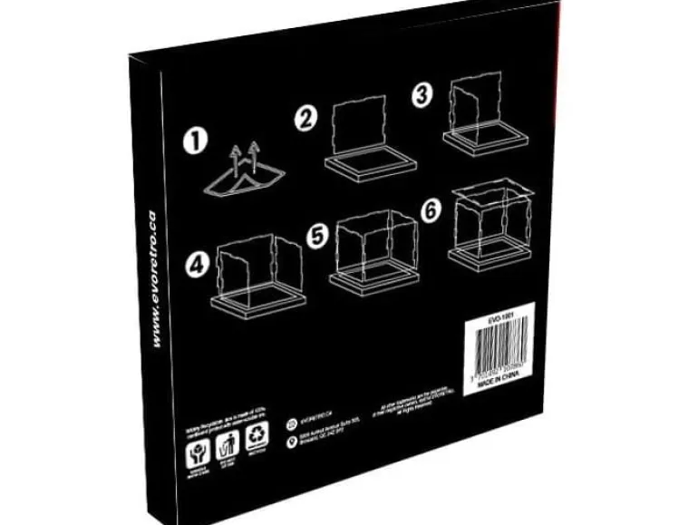 EvoRetro Acryl Box Modular Display UV-Schutz, 20 x 20 x 20 cm