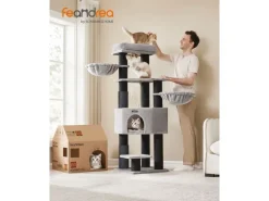Feandrea Kratzbaum für grosse Katzen 160 cm, Schwarz