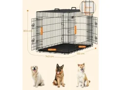 Feandrea Metallbox für Hunde 122 x 74.5 x 80.5 cm