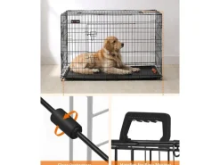 Feandrea Metallbox für Hunde 122 x 74.5 x 80.5 cm