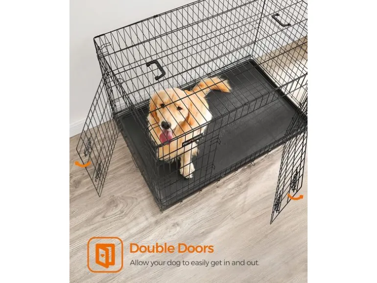 Feandrea Metallbox für Hunde 122 x 74.5 x 80.5 cm