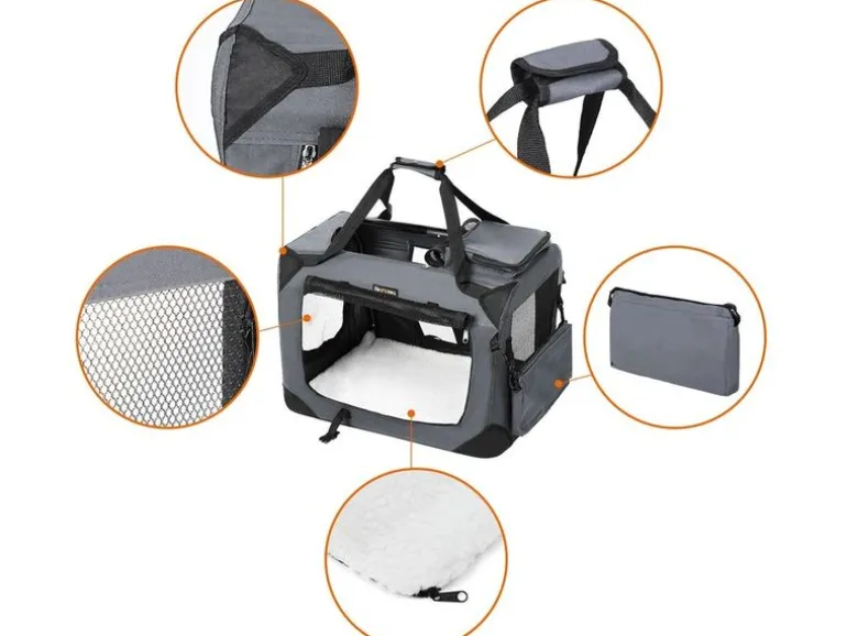 Feandrea Transportbox für Hunde & Katzen L