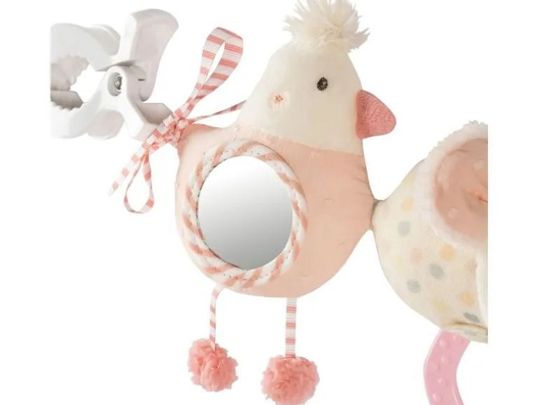 fehn Kinderwagenkette Rosa/Beige