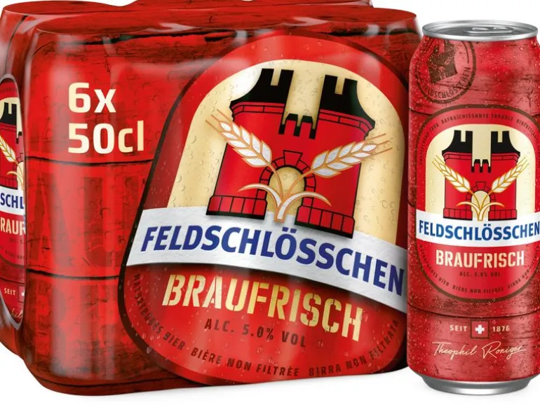 Feldschlösschen Bier Braufrisch 6 x 0.5 l