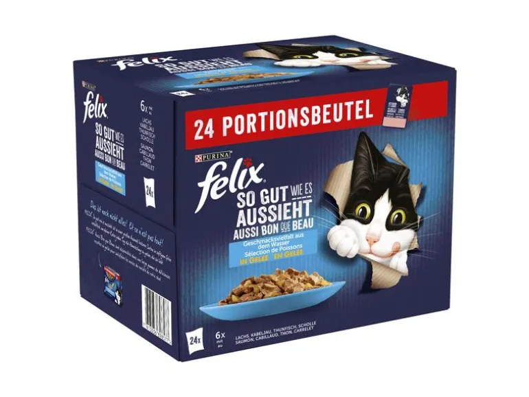 Felix Nassfutter AGAIL Fisch Auswahl, 24 x 85 g