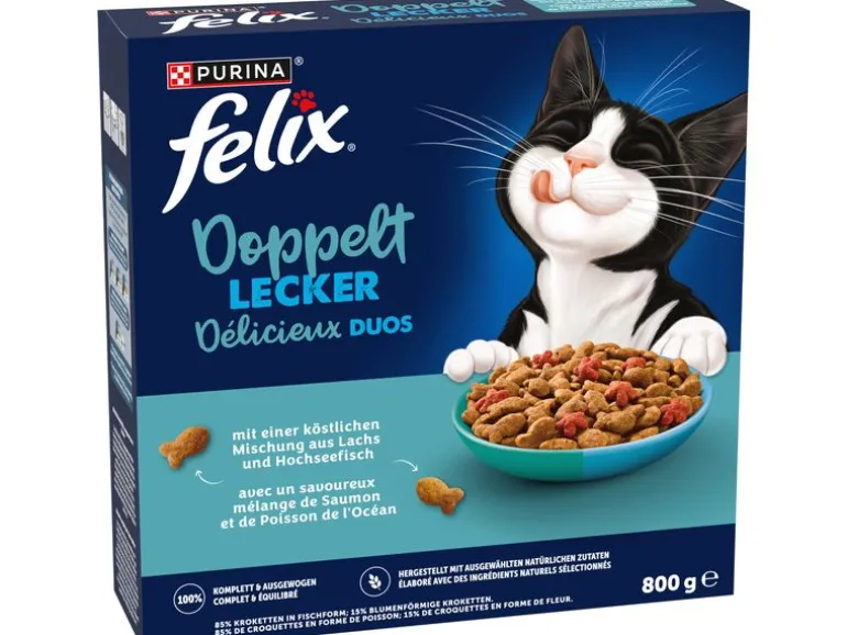 Felix Trockenfutter Doppelt Lecker Adult Fisch 800 g