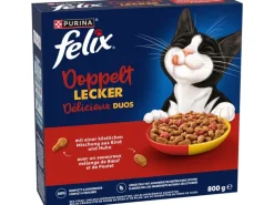 Felix Trockenfutter Doppelt Lecker Adult Fleisch 800 g