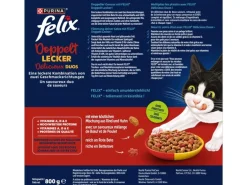 Felix Trockenfutter Doppelt Lecker Adult Fleisch 800 g