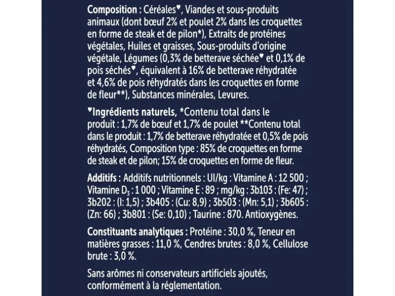 Felix Trockenfutter Doppelt Lecker Adult Fleisch 800 g