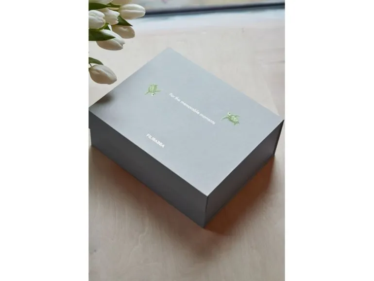 Filibabba Baby-Erinnerungsbox Unterwasserwelt Blau