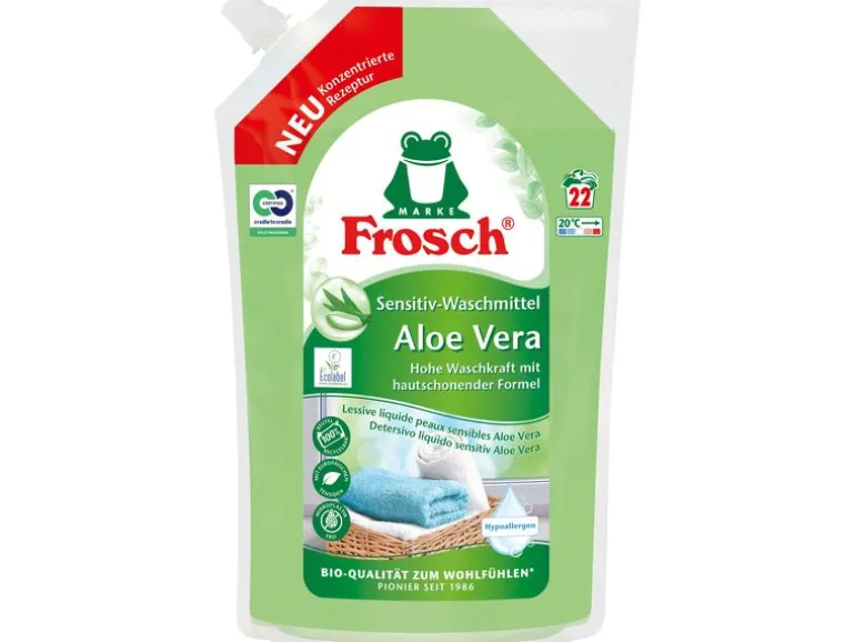 Frosch Flüssigwaschmittel Aloe vera Sensitiv 1.8 l, 22 WL