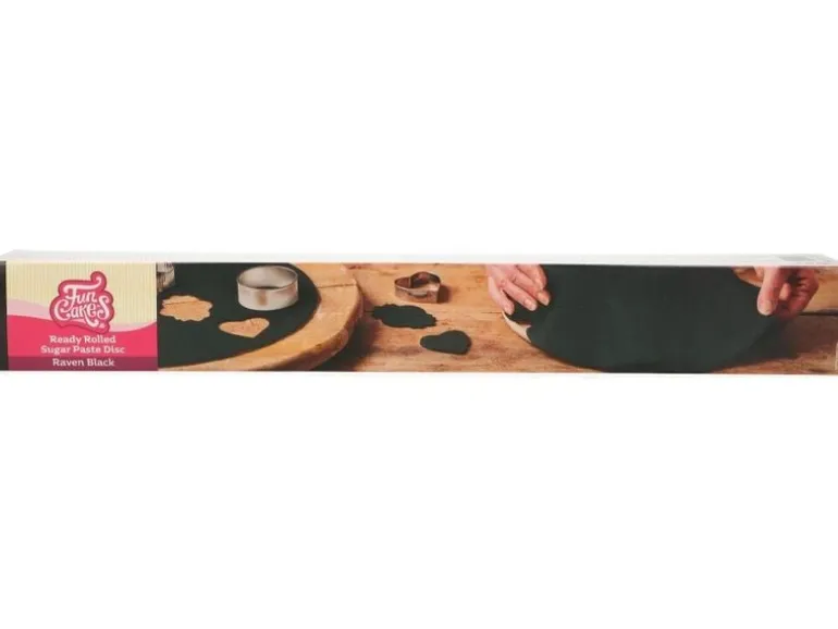 Funcakes Ausgerollte Fondant Decke Schwarz, 430g
